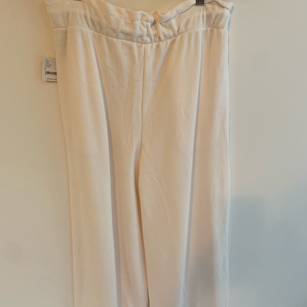 Cream Drawstring Pants - Picture 2 of 4